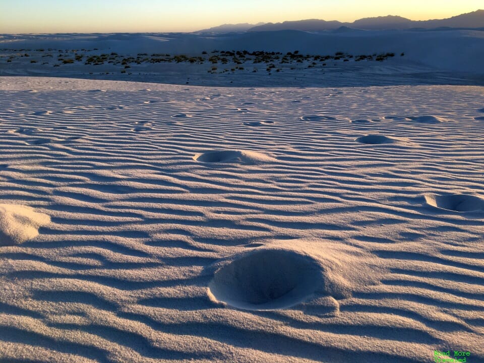 White Sands of New Mexico - lunar landscape
