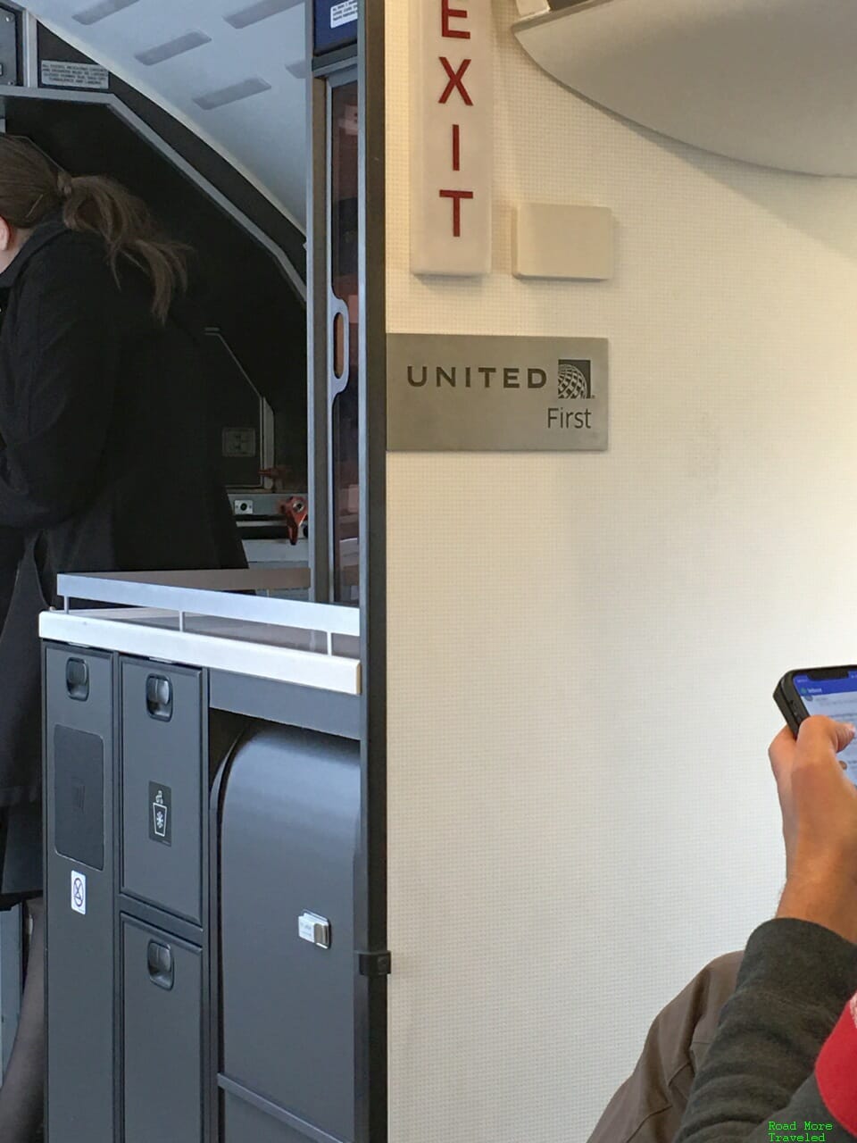 United CRJ-550 First Class - cabin plaque