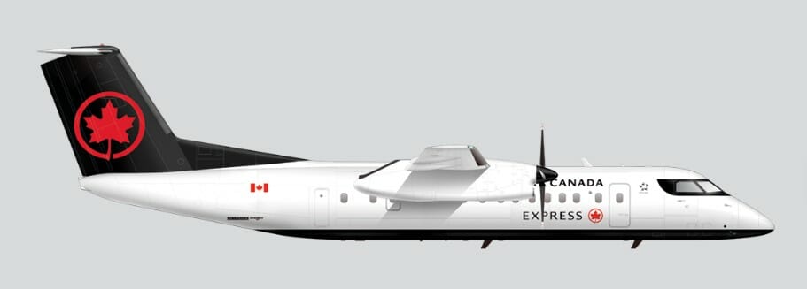 a white and black airplane