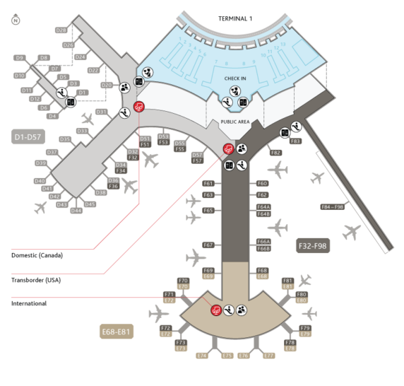 a map of an airport