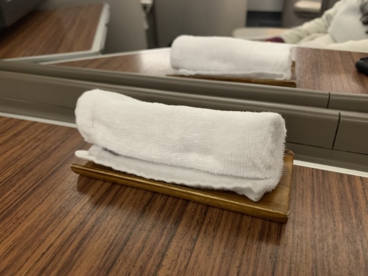 a towel on a table
