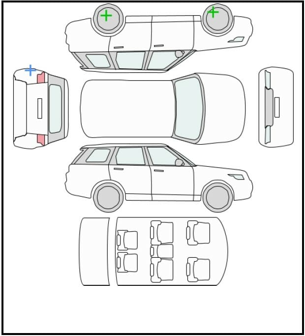 a drawing of a car