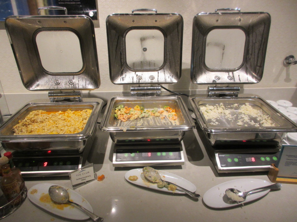 a group of food in a row