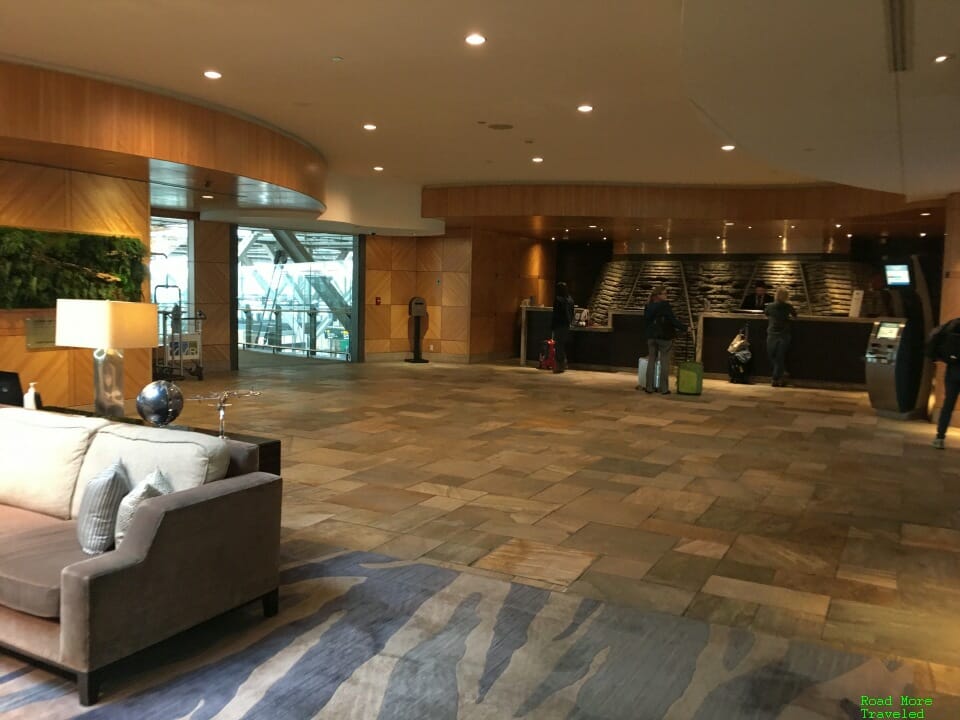 Lobby and check-in desks
