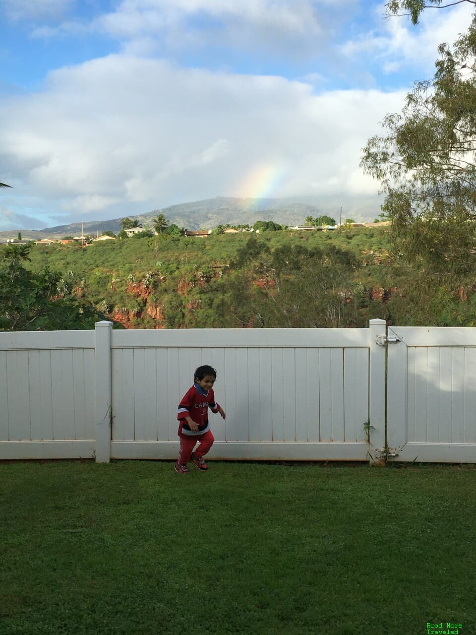 Morning rainbow in west Honolulu