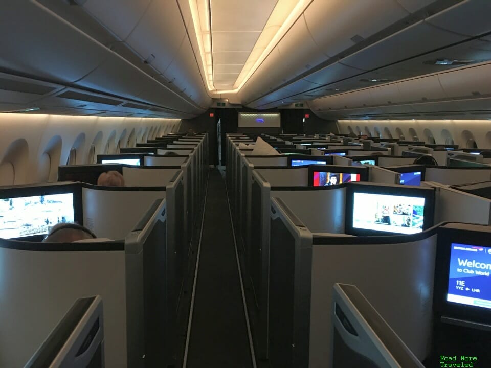 British Airways A350 Club Suite seating
