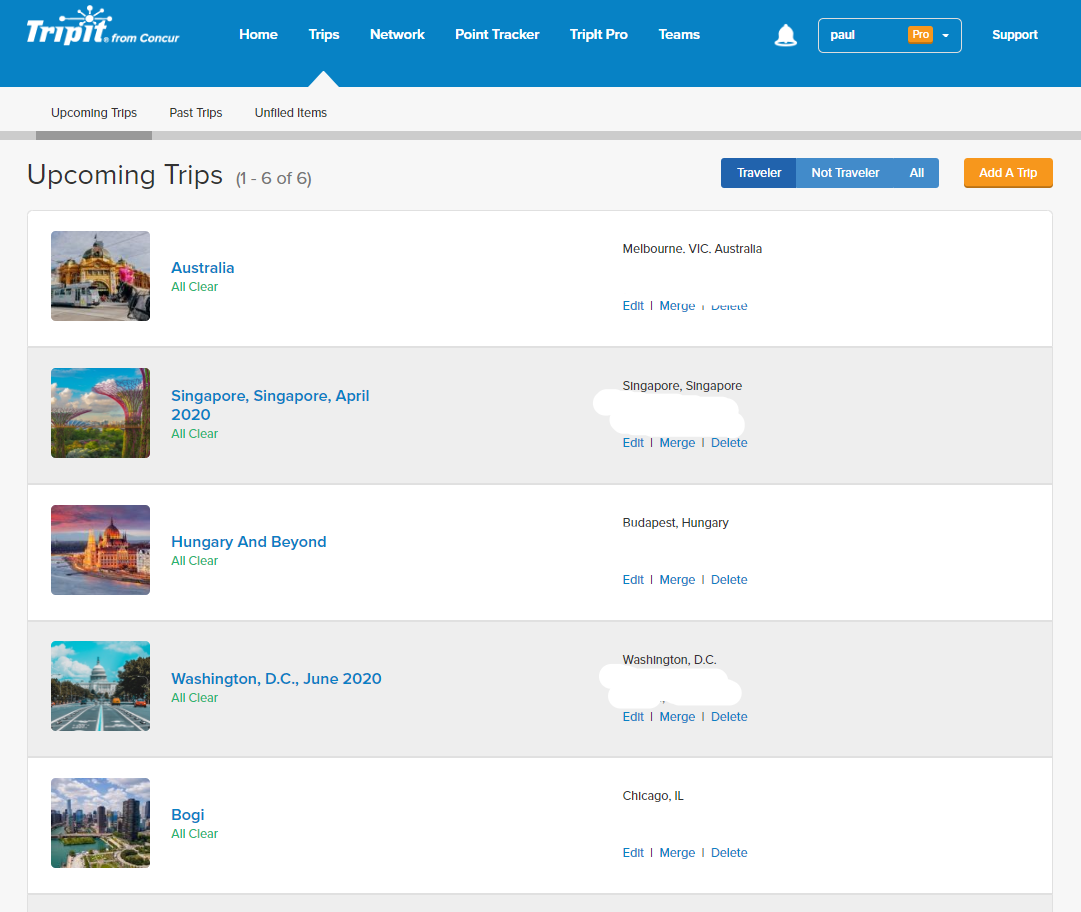 a screenshot of a travel website