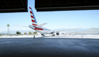 an airplane on the runway