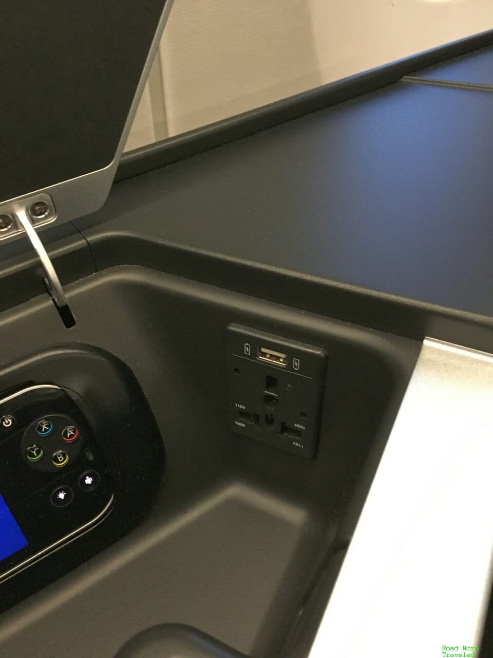 British Airways A350 Club Suite power outlet