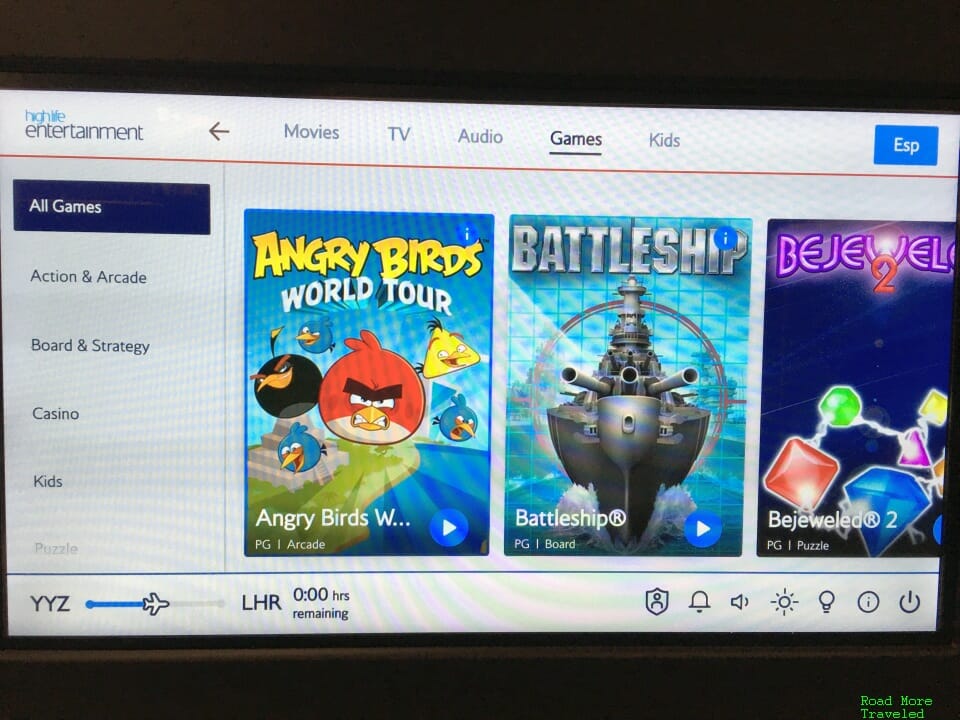 BA games selection