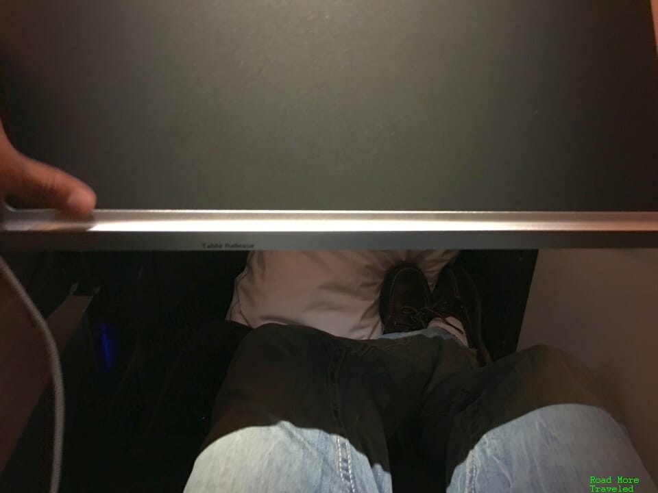British Airways A350 Club Suite tray table