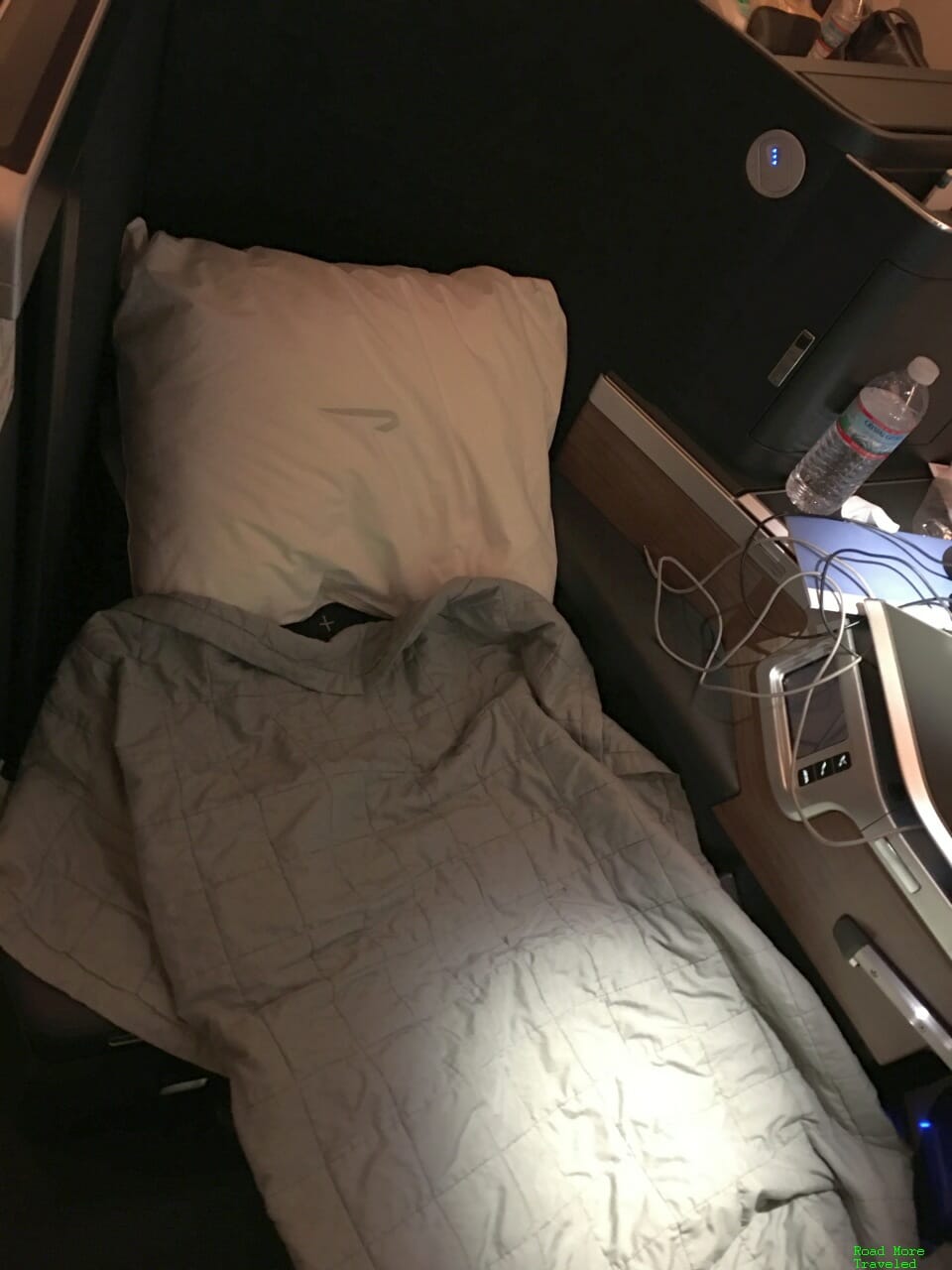 British Airways A350 Club Suite flat bed