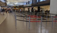 a group of people in a terminal