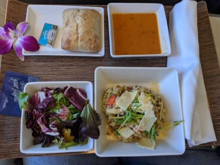 a plate of food on a table