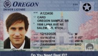 a man's id card