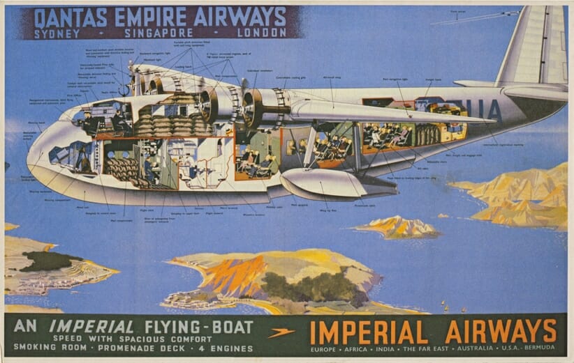 an airplane with its parts cut out