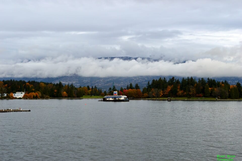 Morning Walking Tour of Vancouver - view of Stanley Park from Canada Place