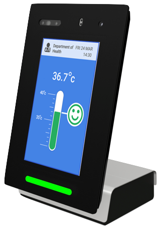a digital thermometer on a stand