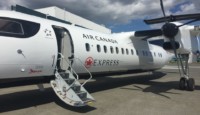 a plane with a ladder