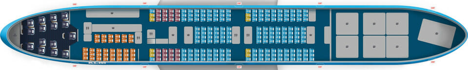 a blue and white rectangular object with many boxes
