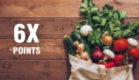 a bag of vegetables and herbs