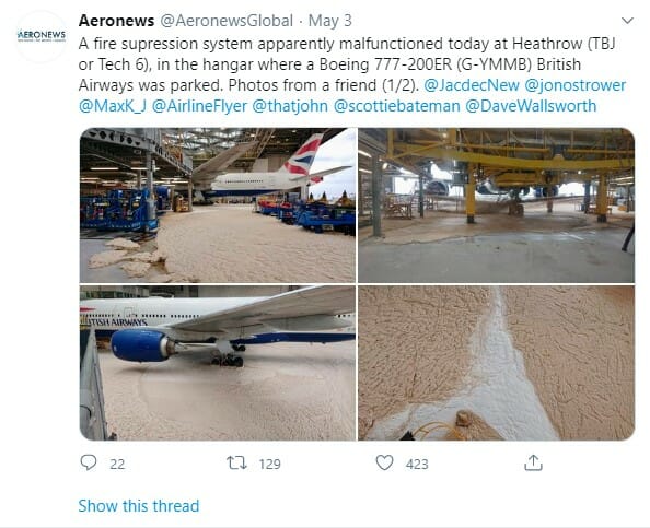a collage of photos of an airplane