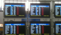 a group of screens with text and numbers