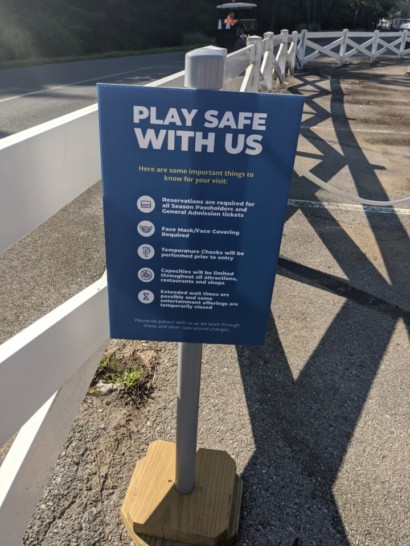 a sign on a pole