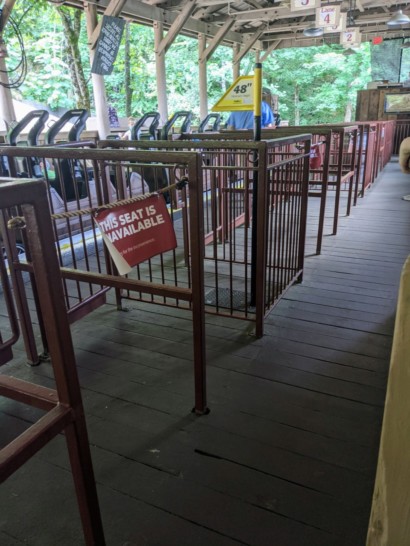 a group of seats on a deck