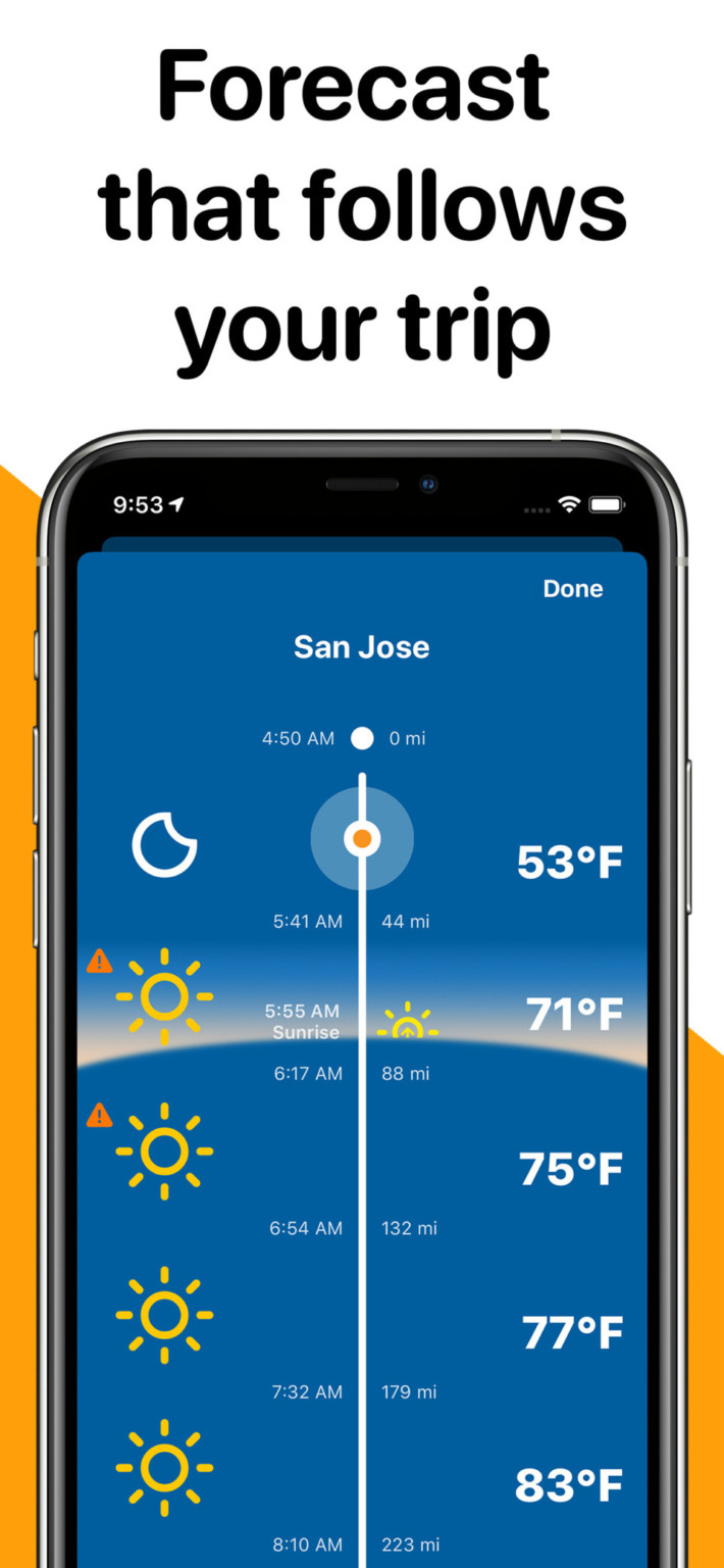Introducing Weather on the Way, A New Road Trip Weather App