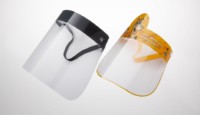 a pair of face shields