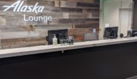 a reception desk in a building