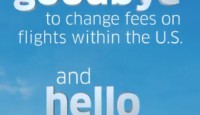 a blue sky with white text