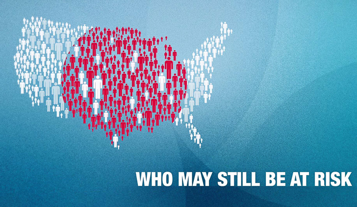 a map of the united states with people in the shape of a heart