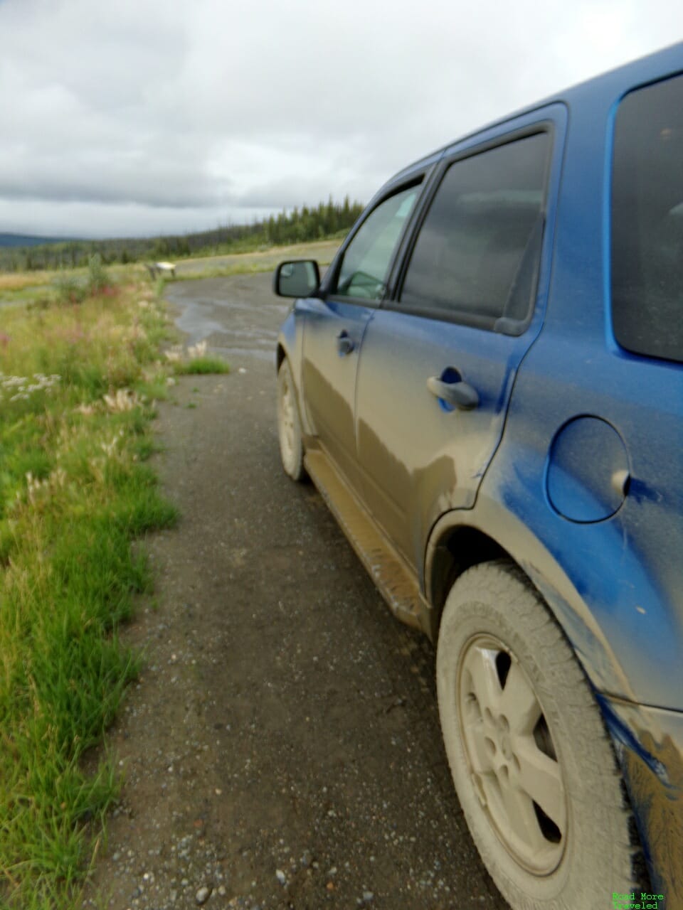 Muddy car doors