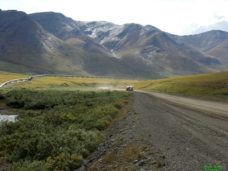 Truck climbing Atigun Pass