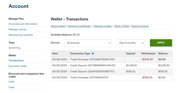 a screenshot of a wallet