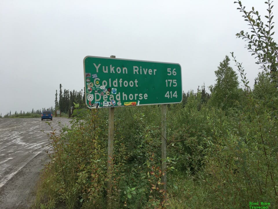 Complete Dalton Highway Guide - first mileage sign