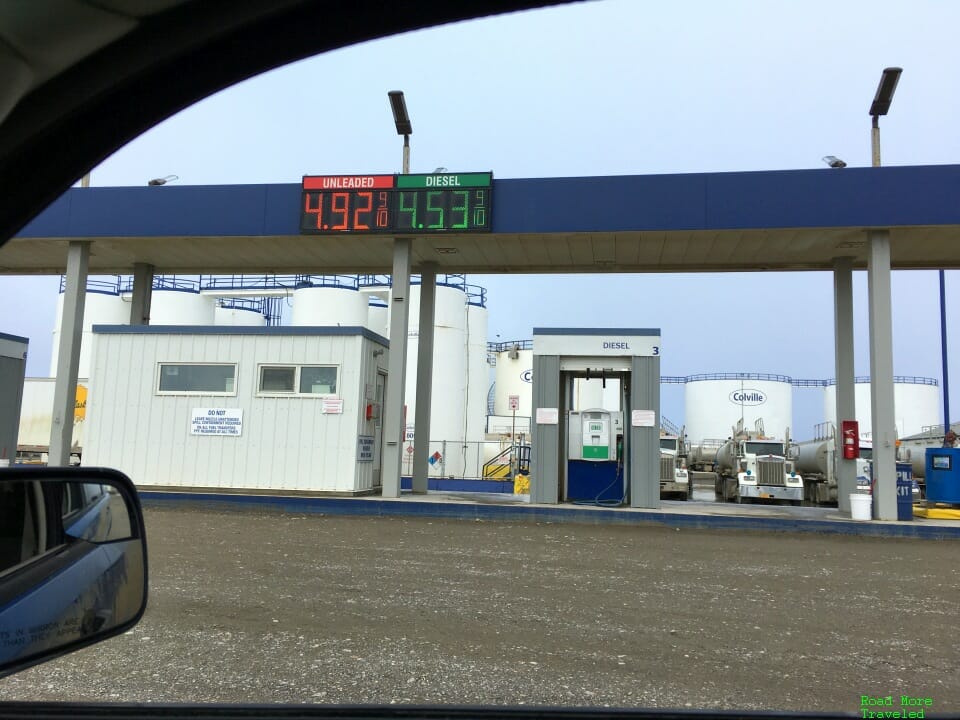 Complete Dalton Highway Guide - fuel prices in Deadhorse