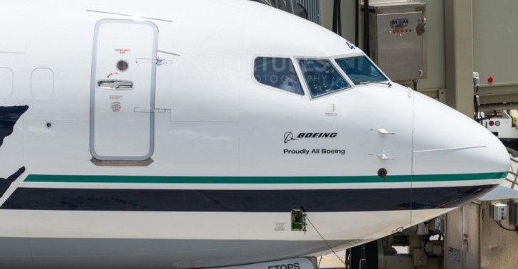 the nose of an airplane