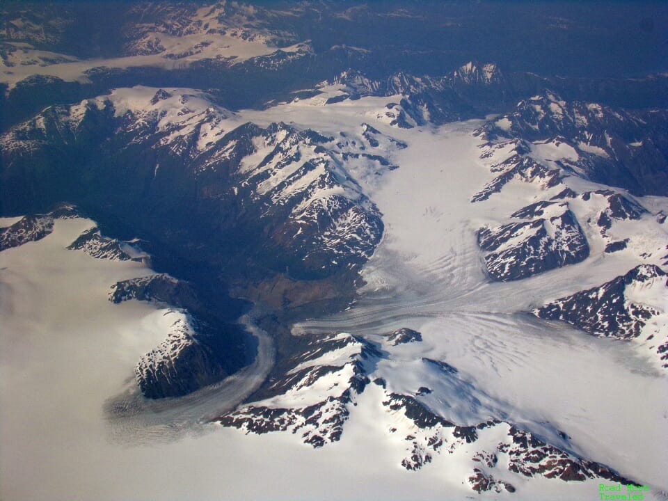 Glaciers approaching Alaska