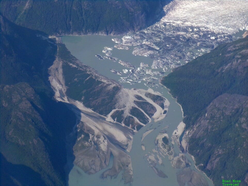 Glacial terminal moraine, southeast Alaska