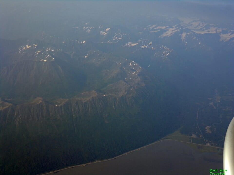 Seward Highway and Chugach Mountains near Girdwood, Alaska