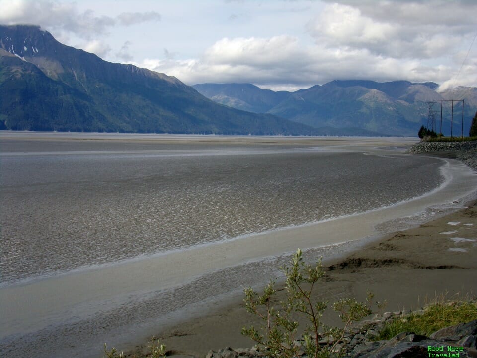 Turnagain Arm mud flats at low tide