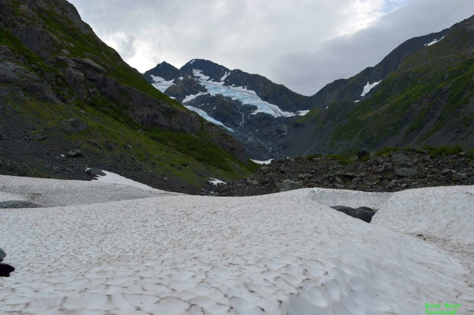 Glacier Hopping in Southern Alaska - closer view of Byron Glacier