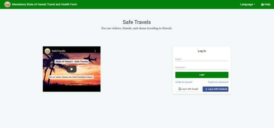 a screenshot of a login page