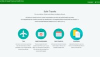 a screenshot of a travel application