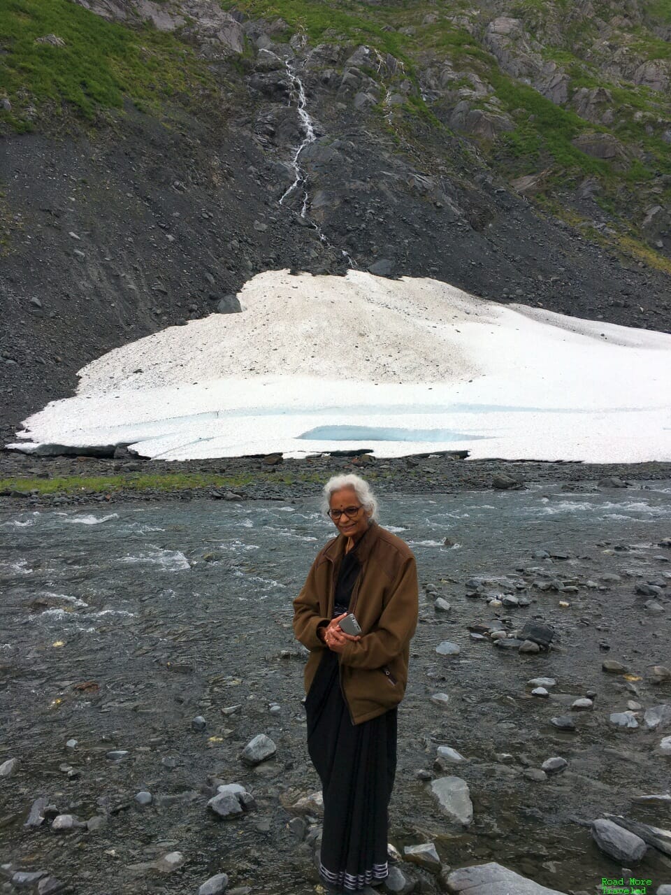 Mom at Byron Glacier, Alaska