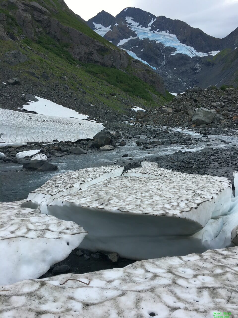 View of Byron Glacier ahead