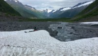 Glacier Hopping in Southern Alaska - valley view from toe of Byron Glacier